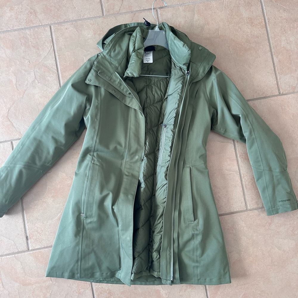 Patagonia Women's 3-in-1 Tres Down Parka Jacket sz M